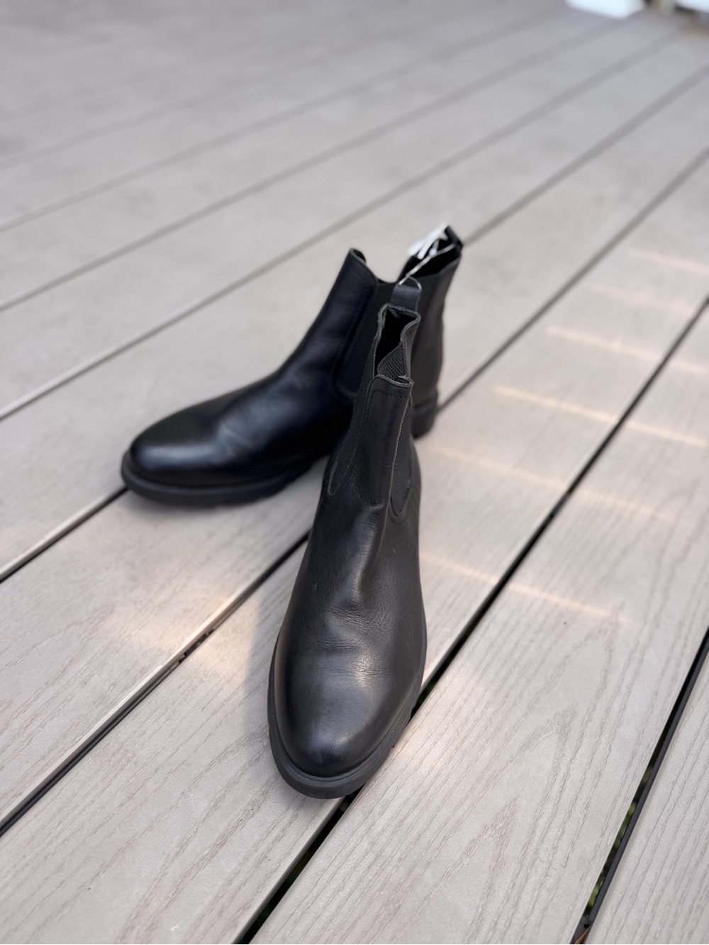 THE FLEXX Black Leather Chukka Boots - Men's
